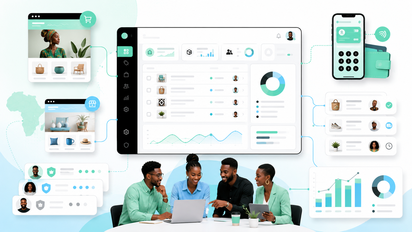 Junify platform overview illustration
